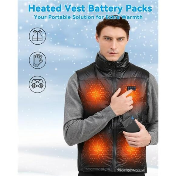 2 Pack Portable Charger Power Bank 10000mAh USB C Fast Charging Battery - Picture 6 of 7